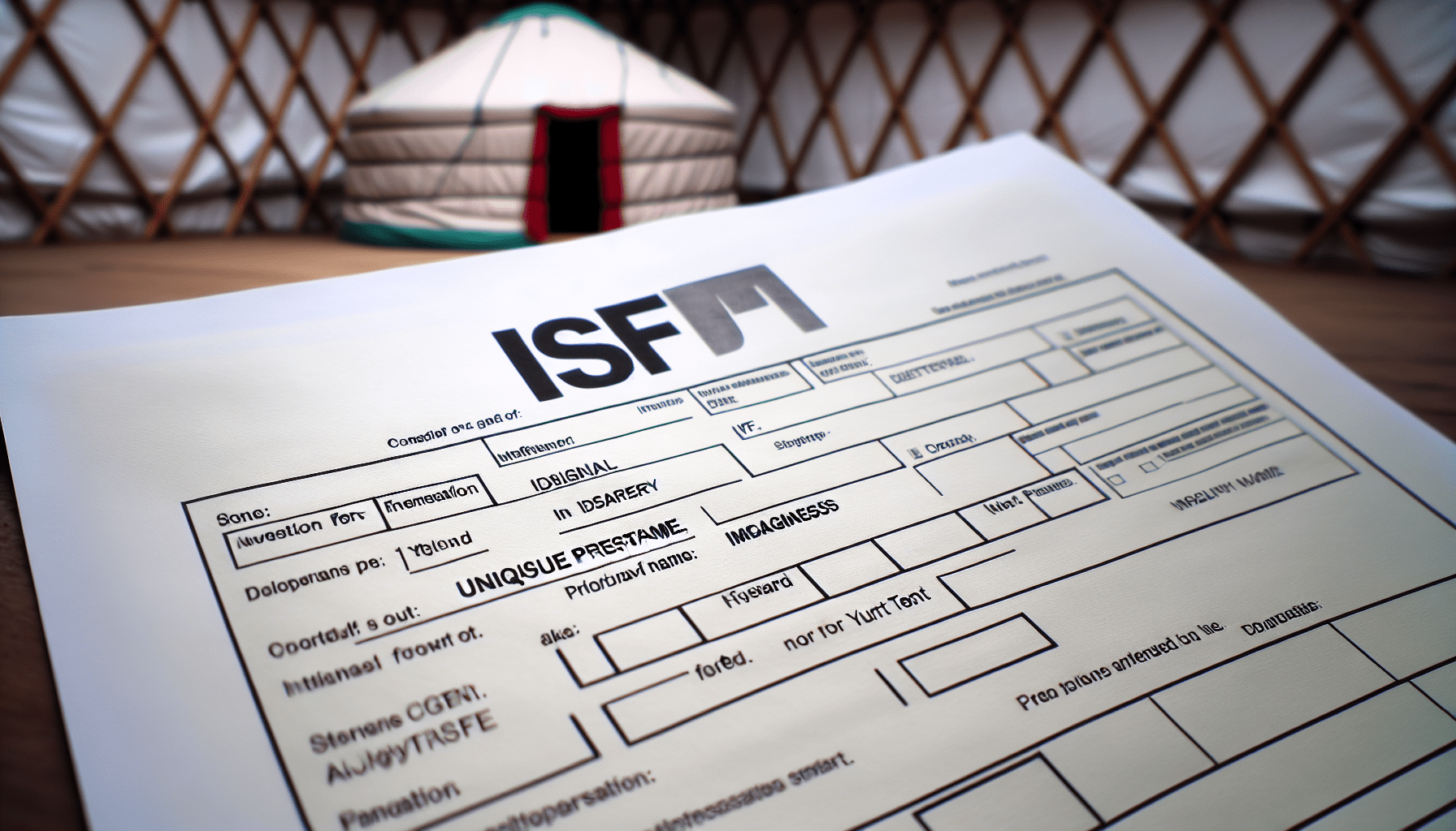 Who File ISF For Yurt Tent